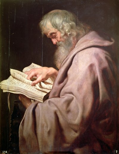 St. Simon ca. 1611 (Simon de Zeloot of Simon Kananaios) door Peter Paul Rubens